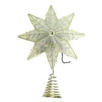 Brite Star 12.5" Pure White LED Lighted Wire Star Tree Topper